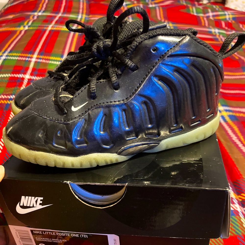 *USED* Nike Foam Little Posite Size 9C (Black)
